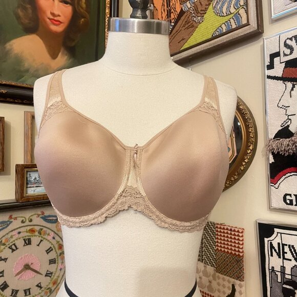 Wacoal Nude Basic Benefits Contour Underwire Bra Size 38DD 853290 - Picture 1 of 4